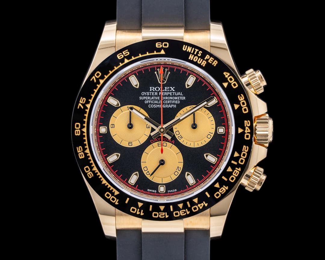 Rolex Daytona 116518LN Black Dial "Paul Newman" 18K Yellow Gold 