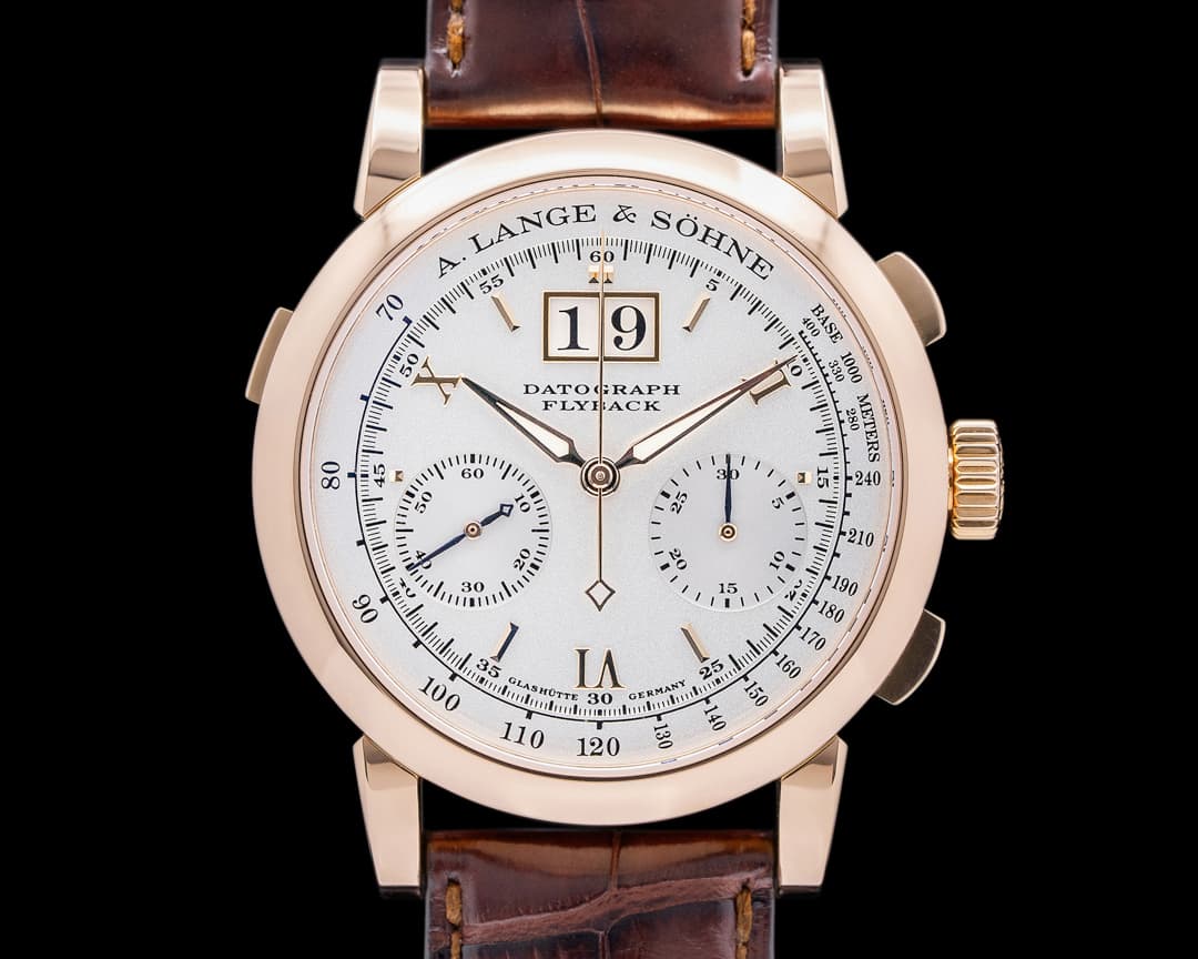 A. Lange and Sohne Datograph 403.032 Flyback 18K Rose Gold FULL SET