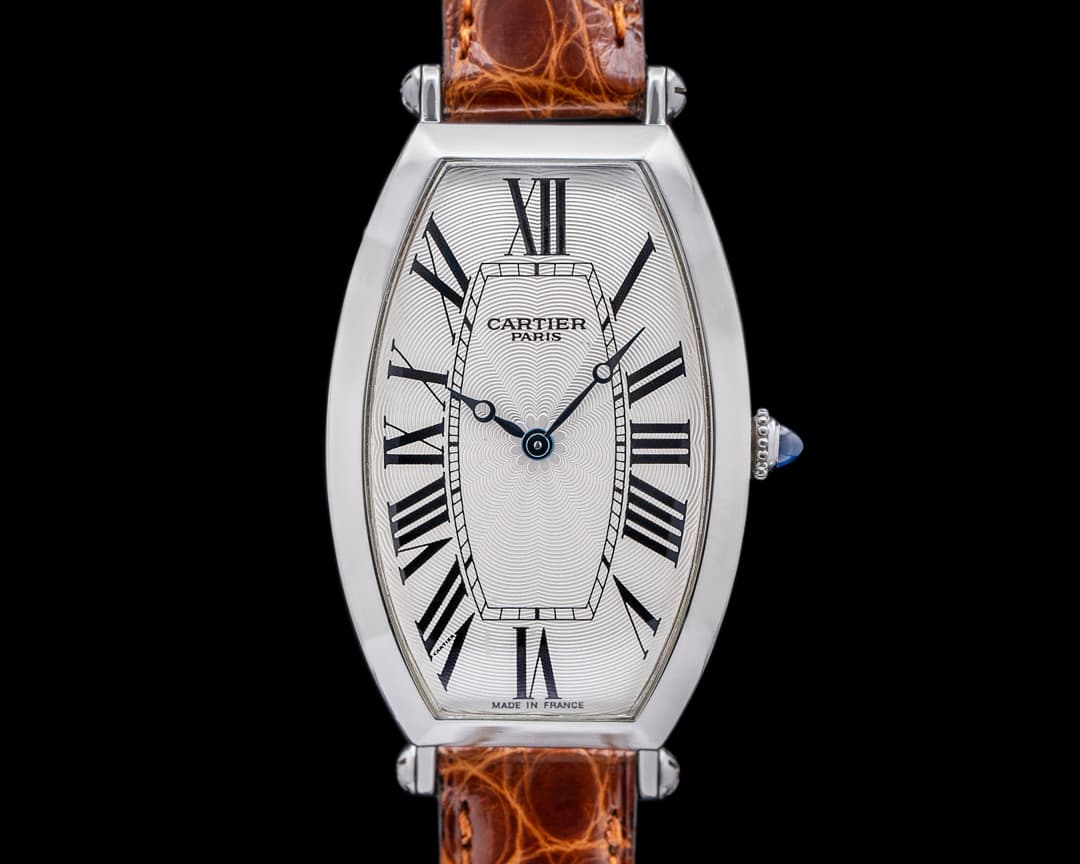 Cartier Platinum Tonneau Cintree 2435 CPCP 