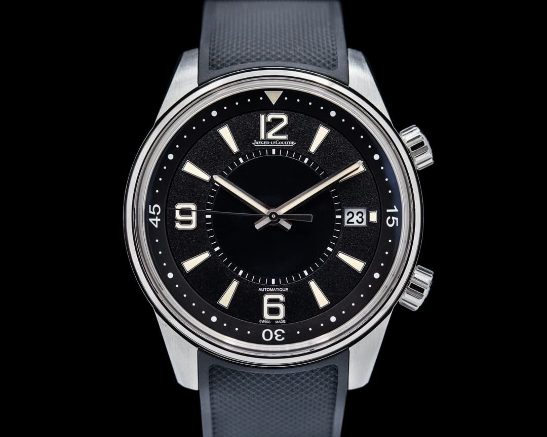 Jaeger LeCoultre Polaris Date SS Black Dial