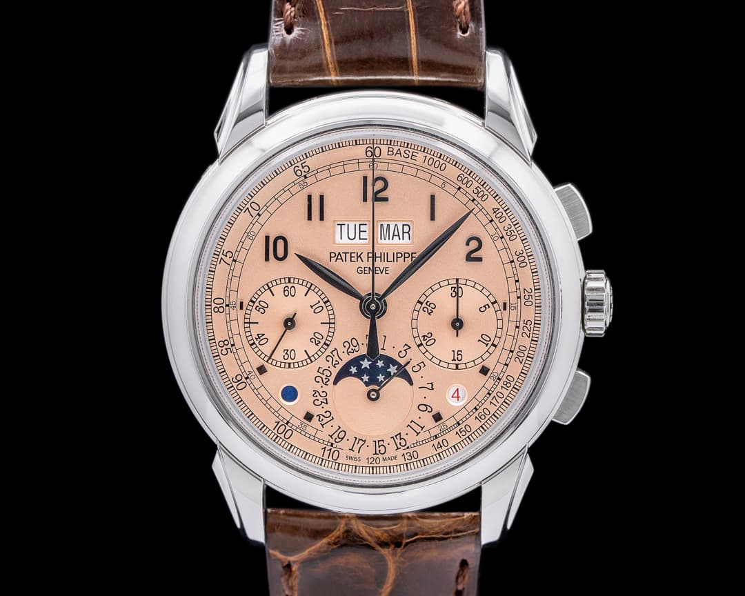 Patek Philippe 5270P Perpetual Calendar Chronograph Platinum Salmon Dial
