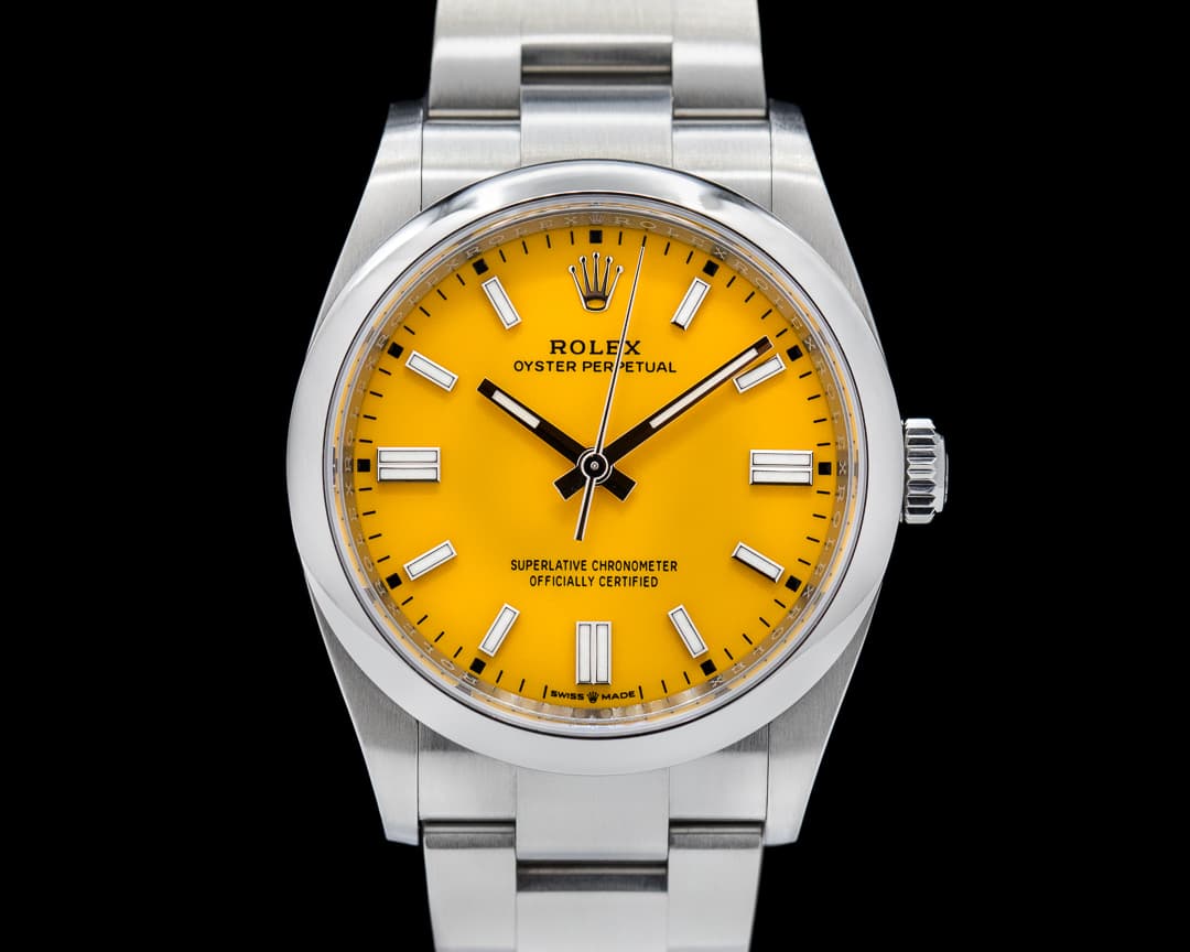Rolex Oyster Perpetual 126000 36MM SS Yellow DISCONTINUED