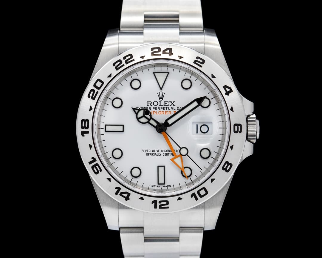 Rolex Explorer II white Dial SS