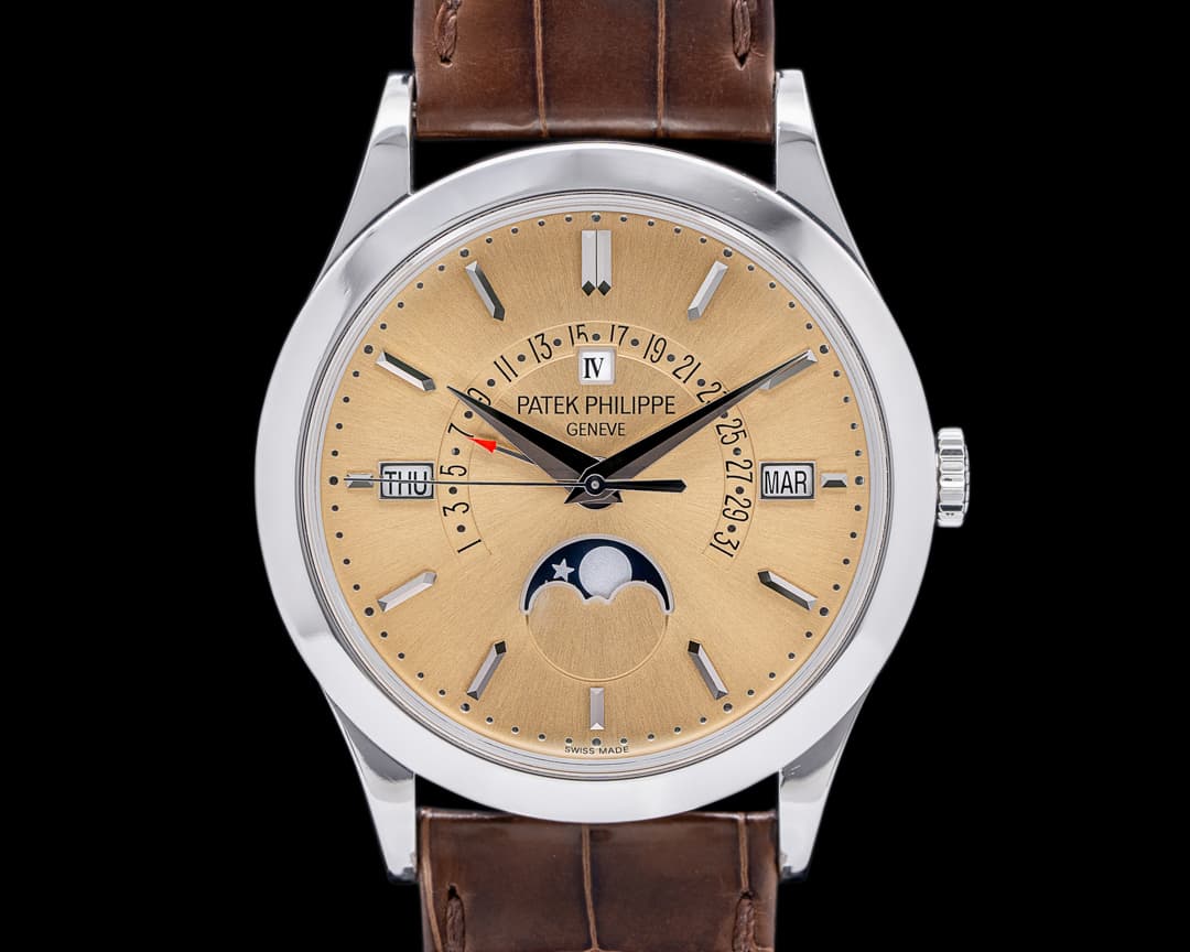 Patek Philippe Retrograde Perpetual Calendar Platinum Bronze Dial RARE