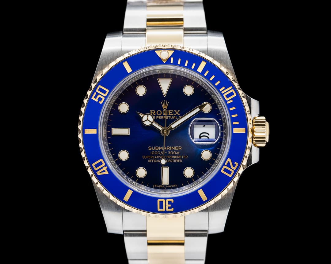 Rolex Submariner 116613LB Ceramic Blue Dial 18K / SS 
