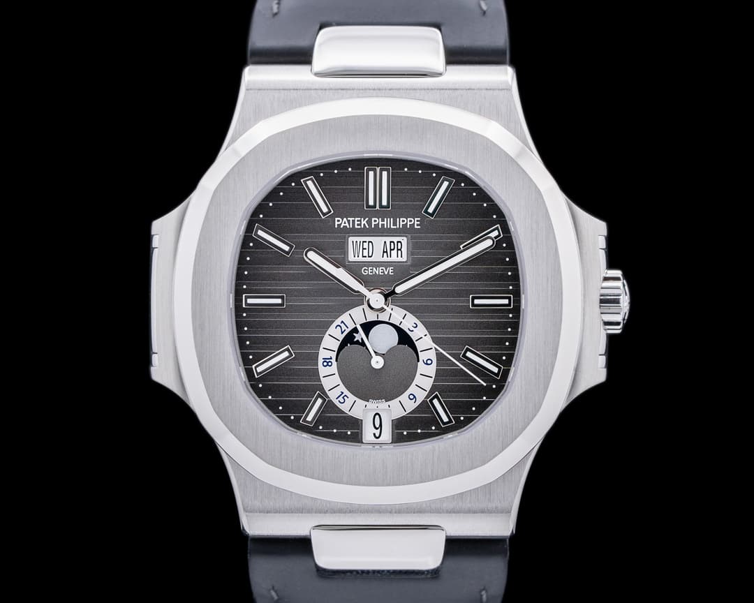 Patek Philippe Nautilus Annual Calendar 5726 Moon SS Grey Dial 