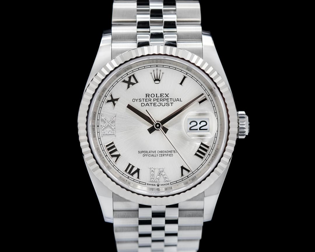 Rolex Datejust Silver Diamond Dial / Jubilee 2024 UNWORN