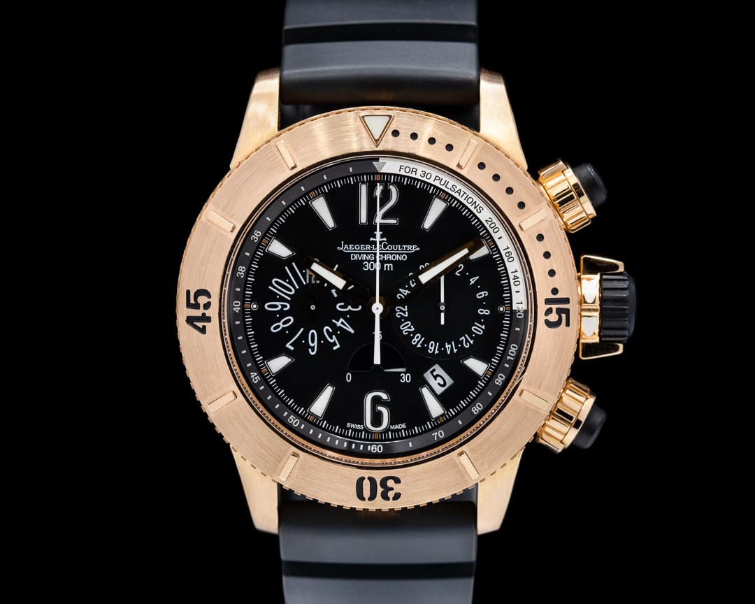 Jaeger LeCoultre Master Compressor Diving Chronograph 18K Rose Gold / Rubber
