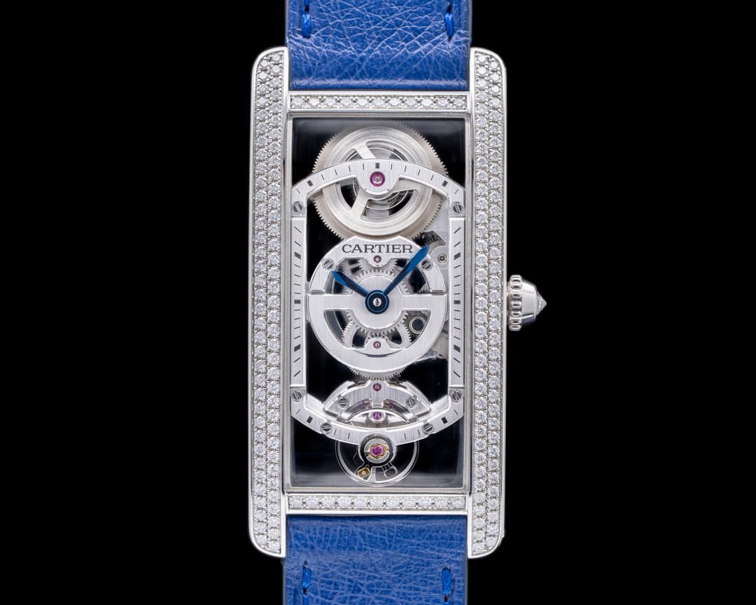 Cartier Tank Cintree Skeleton Platinum LIMITED RARE! 