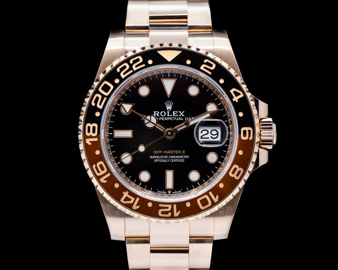 Rolex GMT Master II 126715 18K Everose Ceramic Root Beer