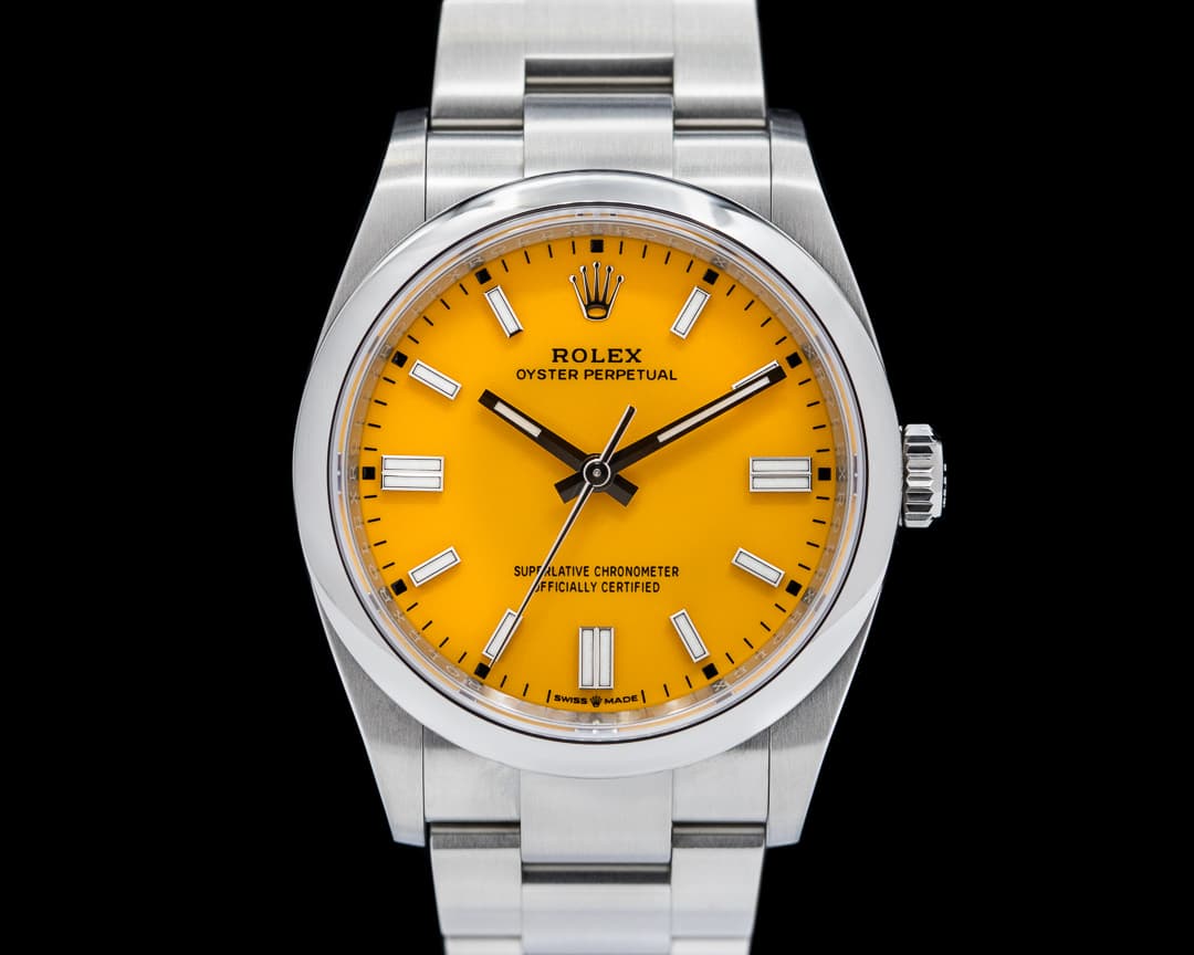 Rolex Oyster Perpetual 126000 36mm SS / Yellow Dial 
