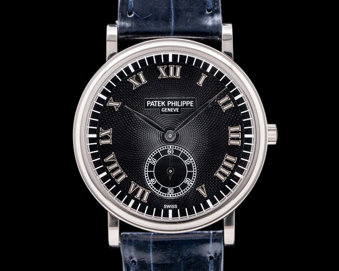 Patek Philippe Calatrava 18K White Gold 5022G Black Dial 