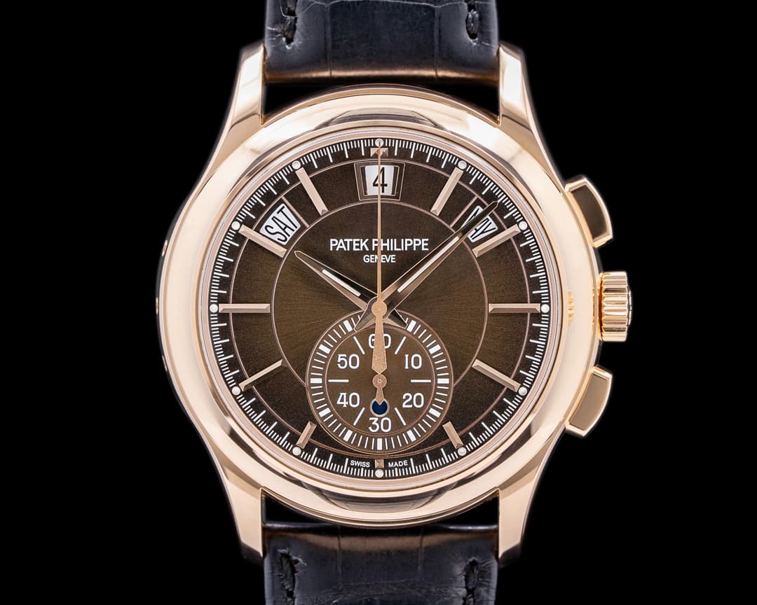 Patek Philippe Chronograph Annual 5905R Calendar Rose Gold / Brown Dial 
