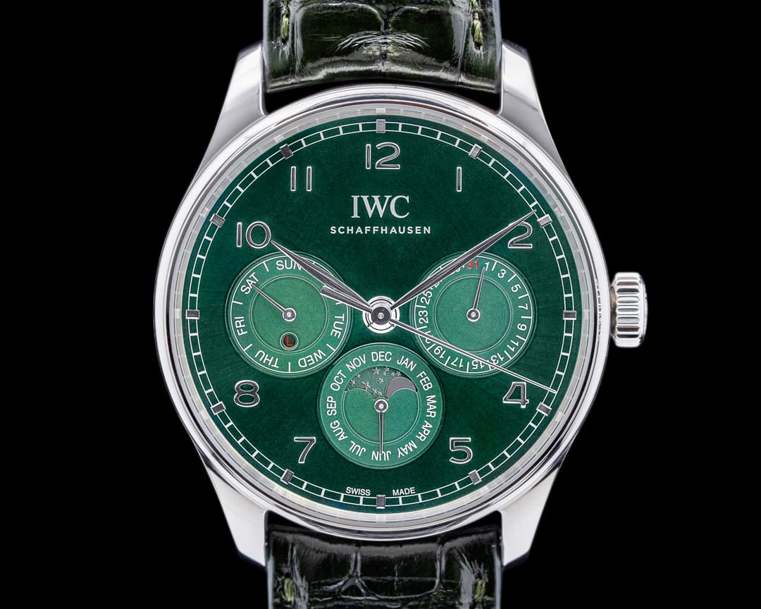 IWC Portugieser Perpetual Calendar IW344207 Green Dial 