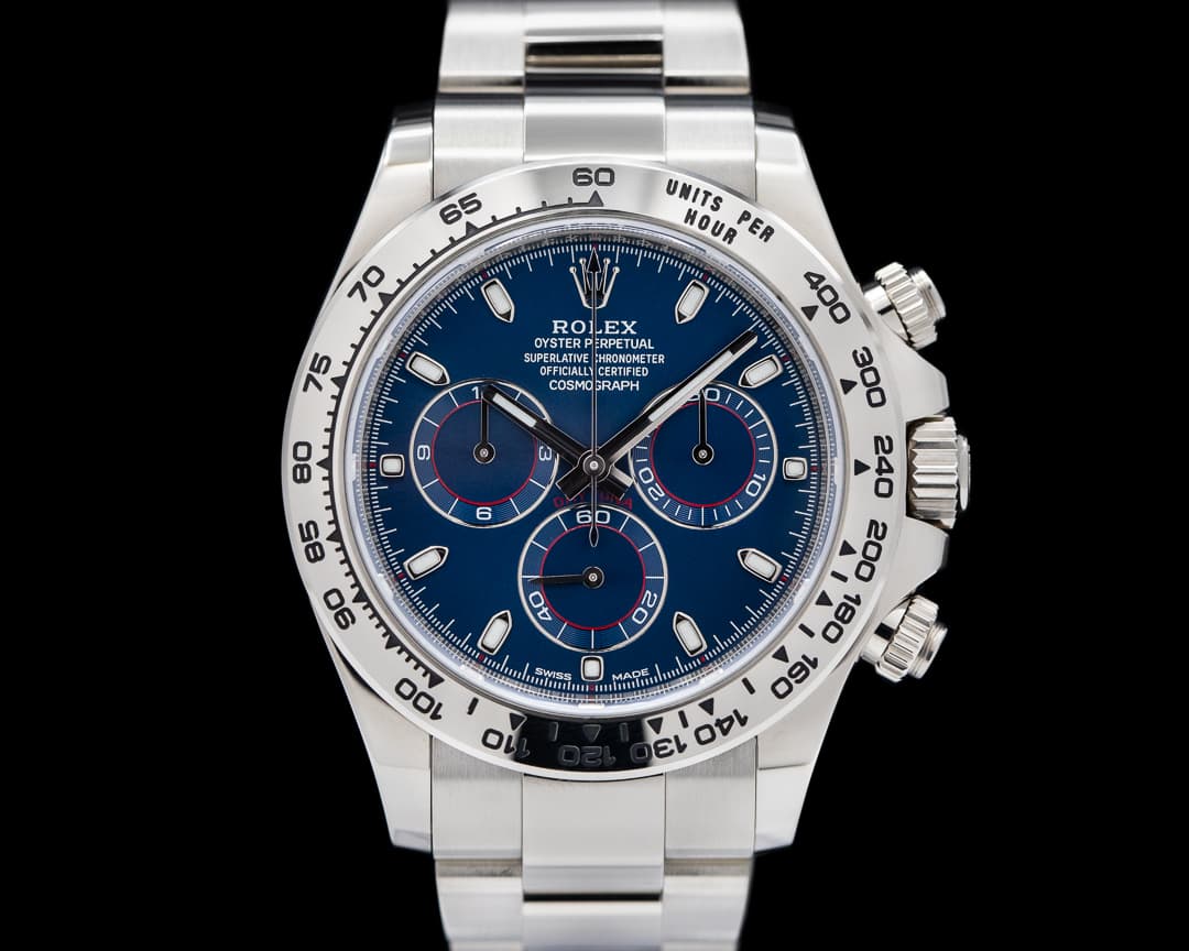 Rolex Daytona 116509 Blue Dial 18K White Gold 