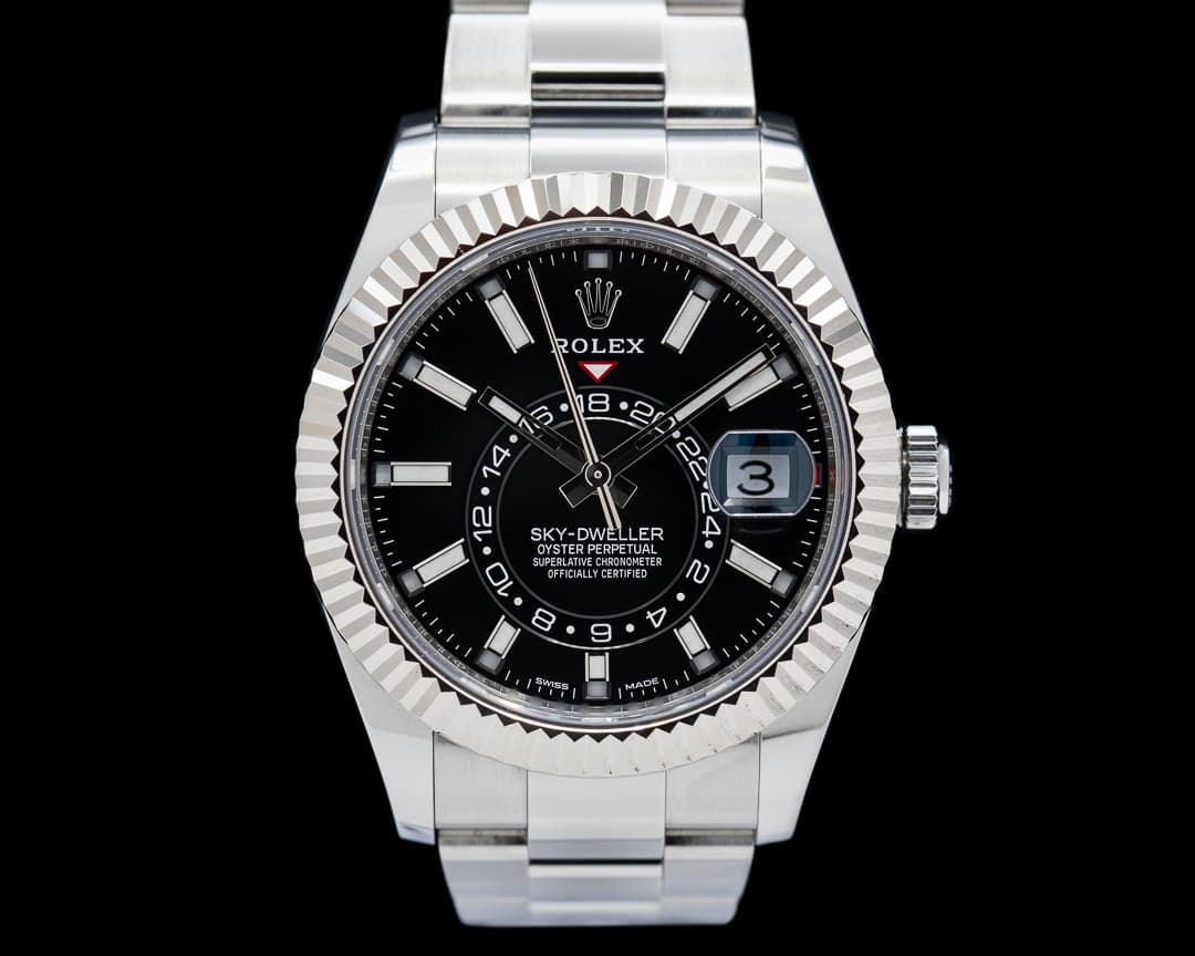 Rolex Sky Dweller 326934 Steel Black SS Oyster Bracelet 2023