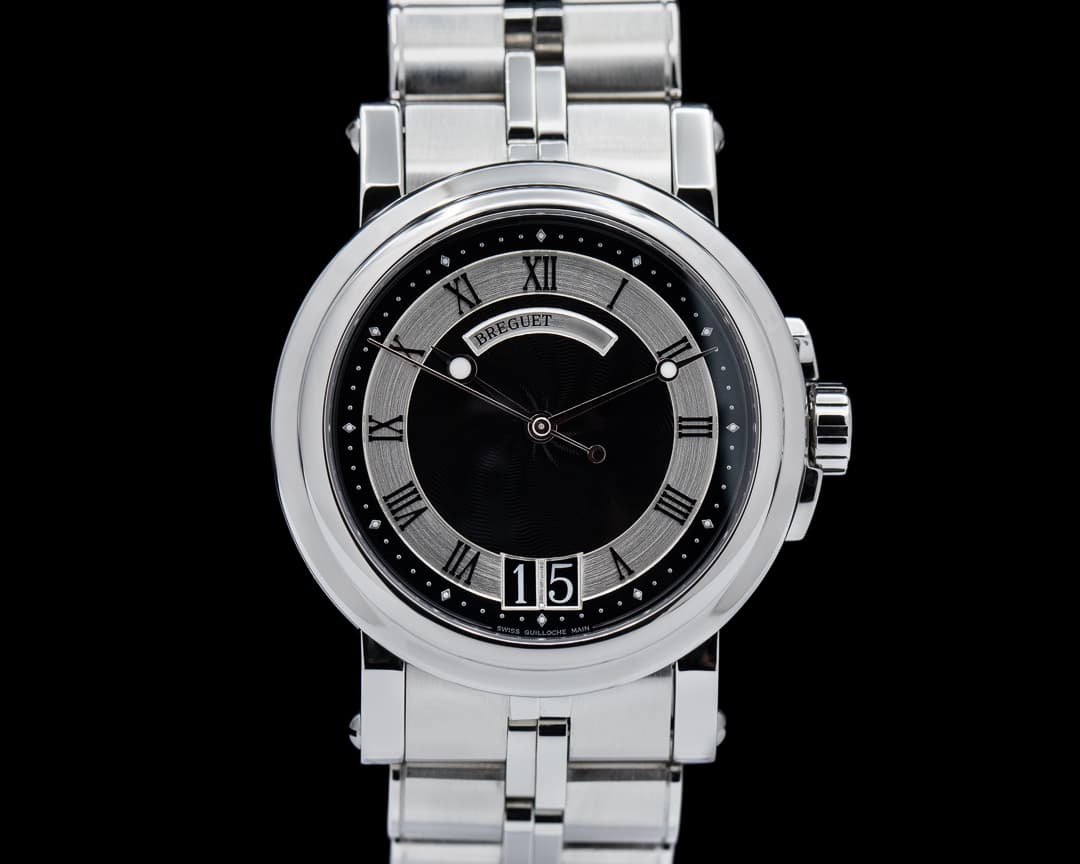 Breguet Marine 5817ST Automatic Big Date SS Black Dial 