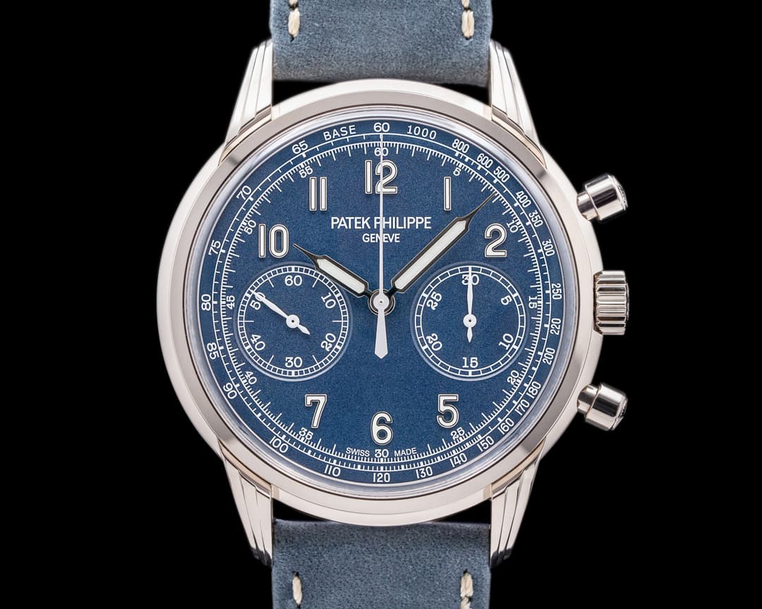 Patek Philippe Chronograph 5172G 18K White Gold Blue Dial