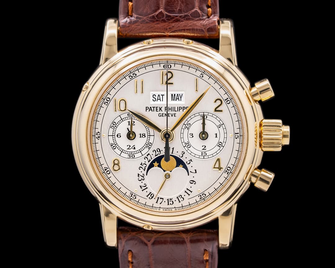 Patek Philippe 5004J Perpetual Calendar Split Second Chronograph 5004 18K Yellow Gold 