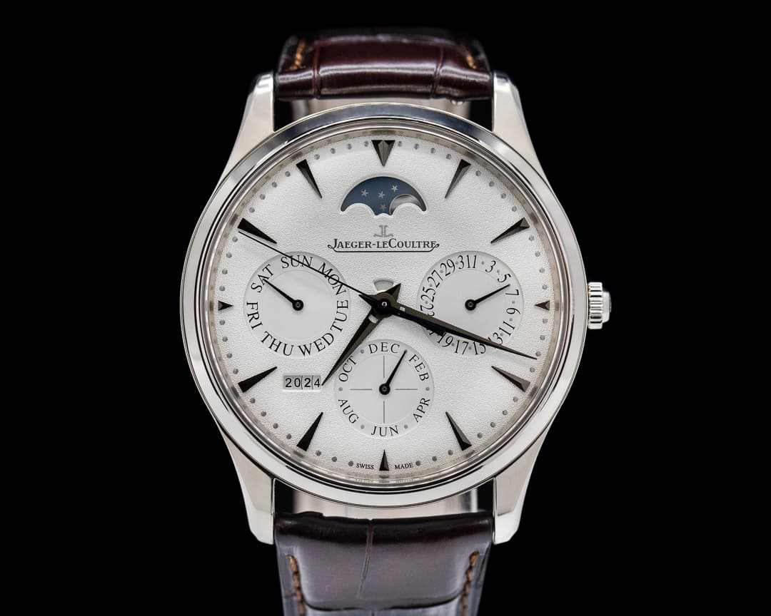 Jaeger LeCoultre Master Ultra Thin Perpetual Calendar 18k White Gold