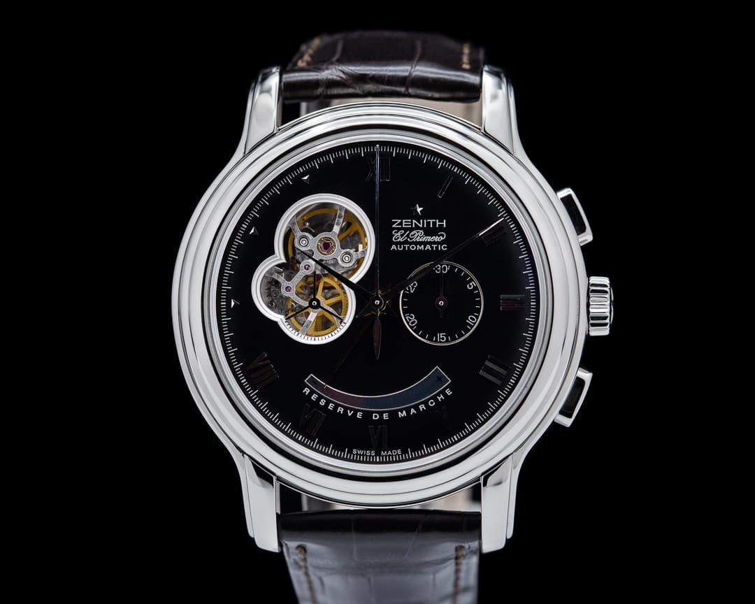 Zenith Chronomaster Open XXT Black Dial SS / Strap