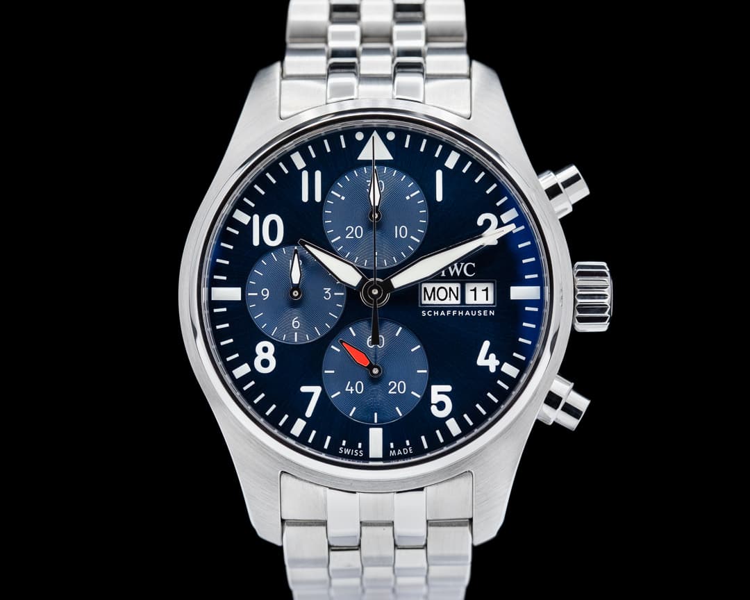 IWC Pilots Watch Chronograph 41mm SS Blue dial