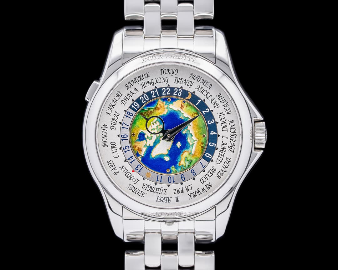 Patek Philippe World Time 5131P Enamel Dial Platinum DISCONTINUED