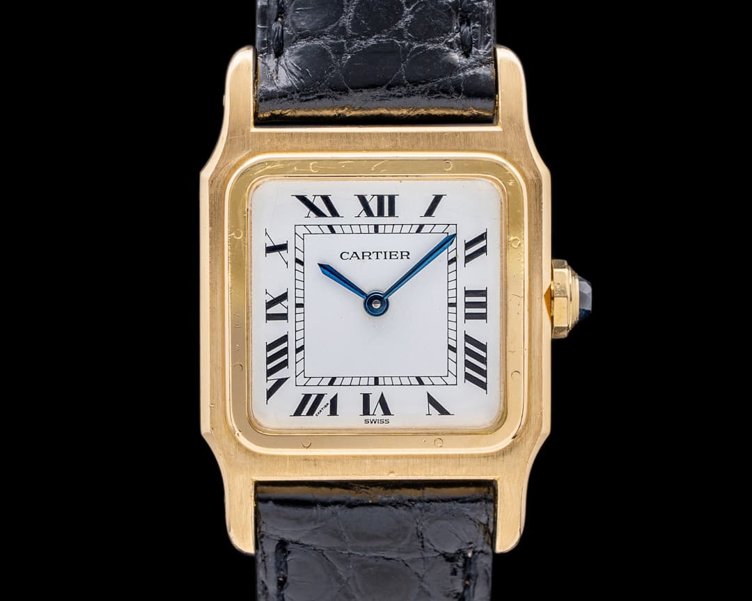 Cartier Santos 18K Yellow Gold Manual Wind 