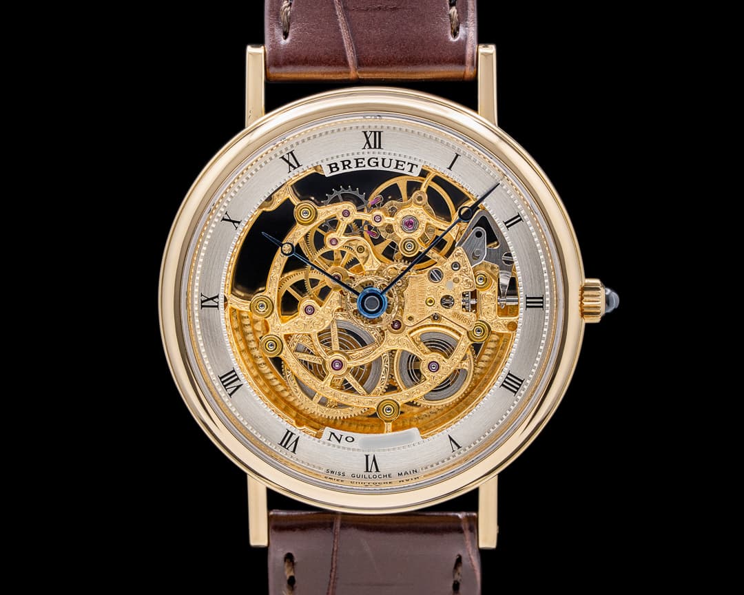 Breguet Ultra Slim Skeleton Dial Jubilee YG RARE