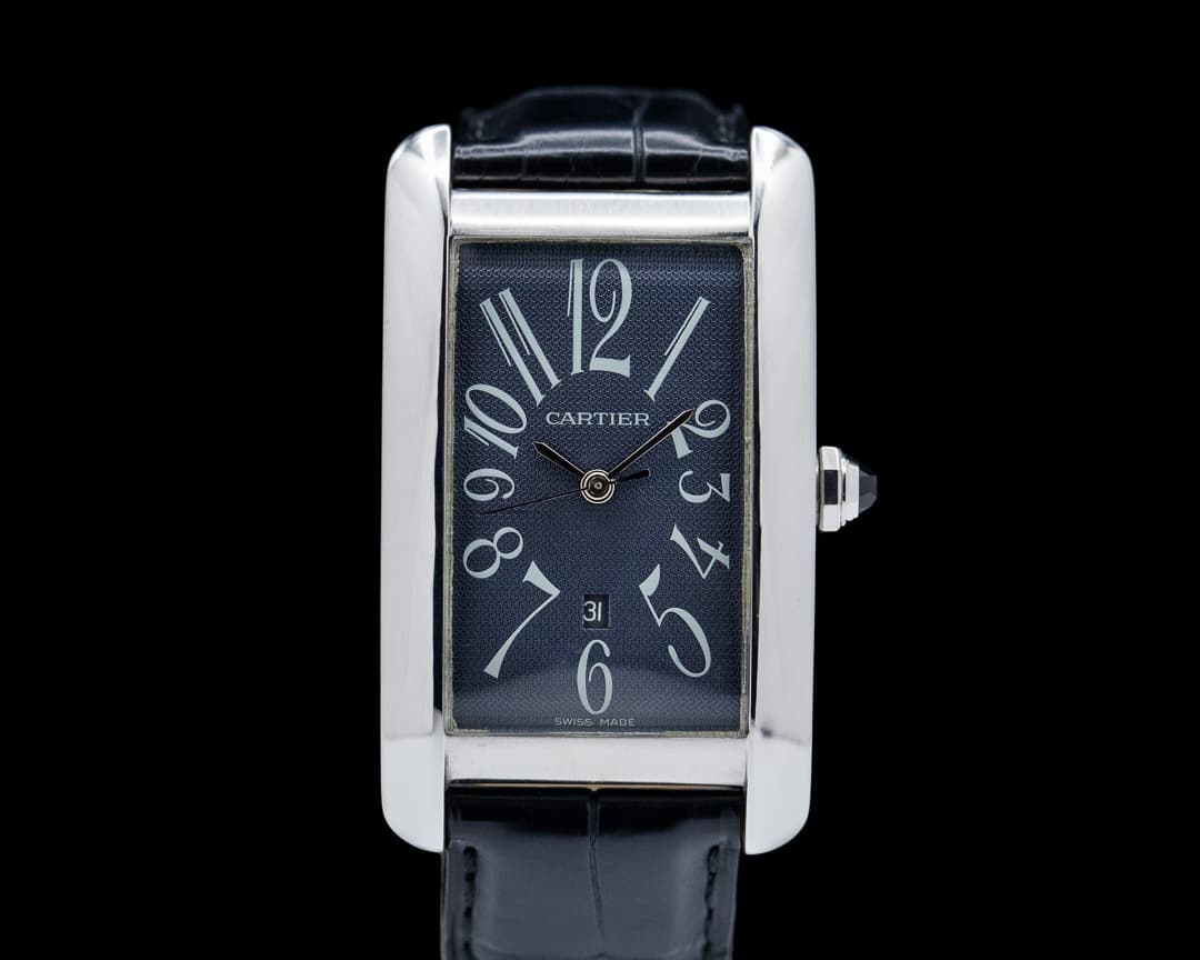 Cartier Tank Americaine Large 18K White Gold