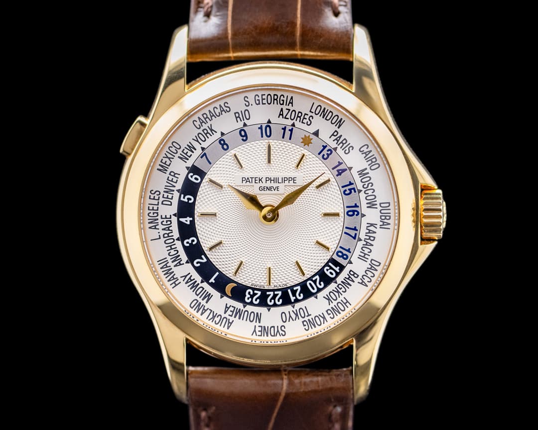 Patek Philippe World Time 5110J 18K Yellow Gold FULL SET ORIGINAL OWNER