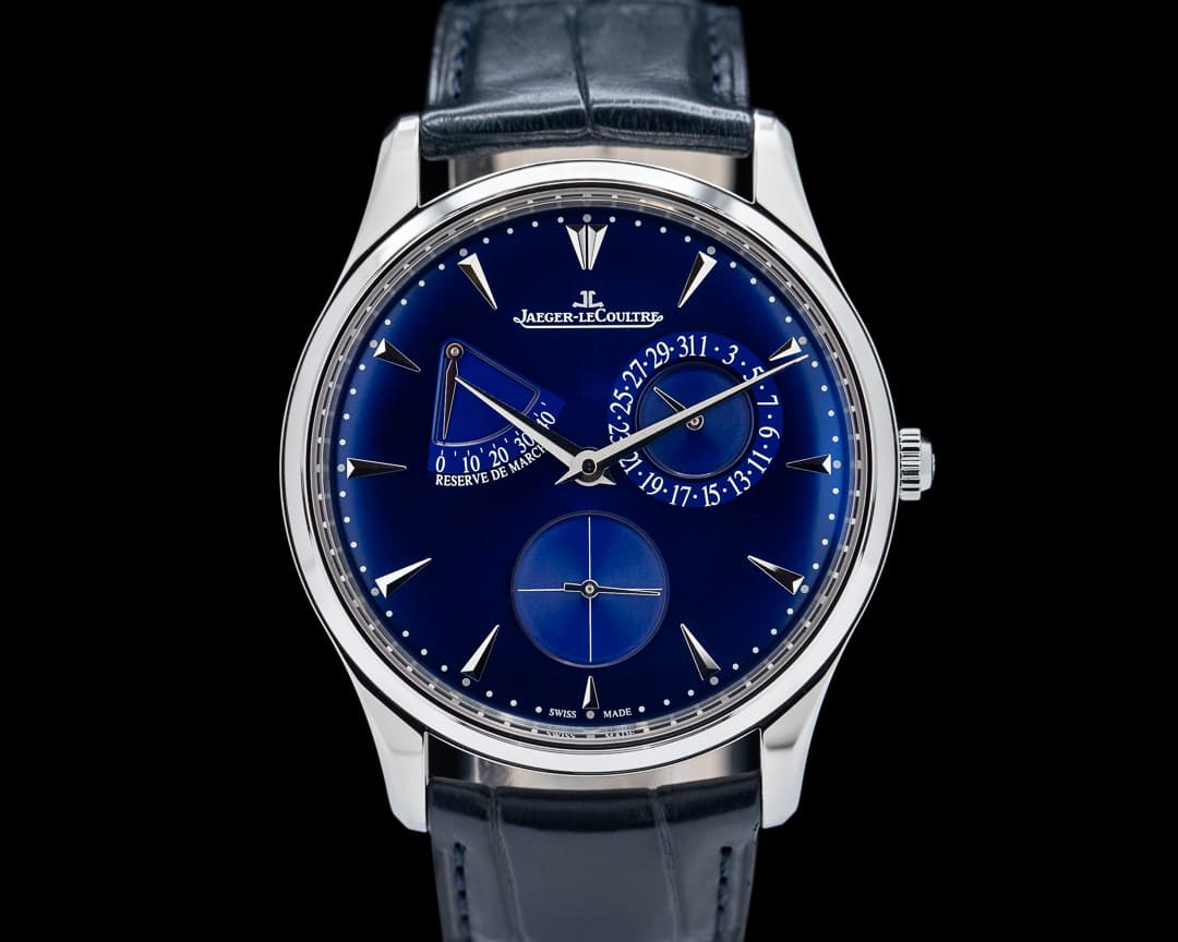 Jaeger LeCoultre Master Reserve de Marche SS Blue Dial 