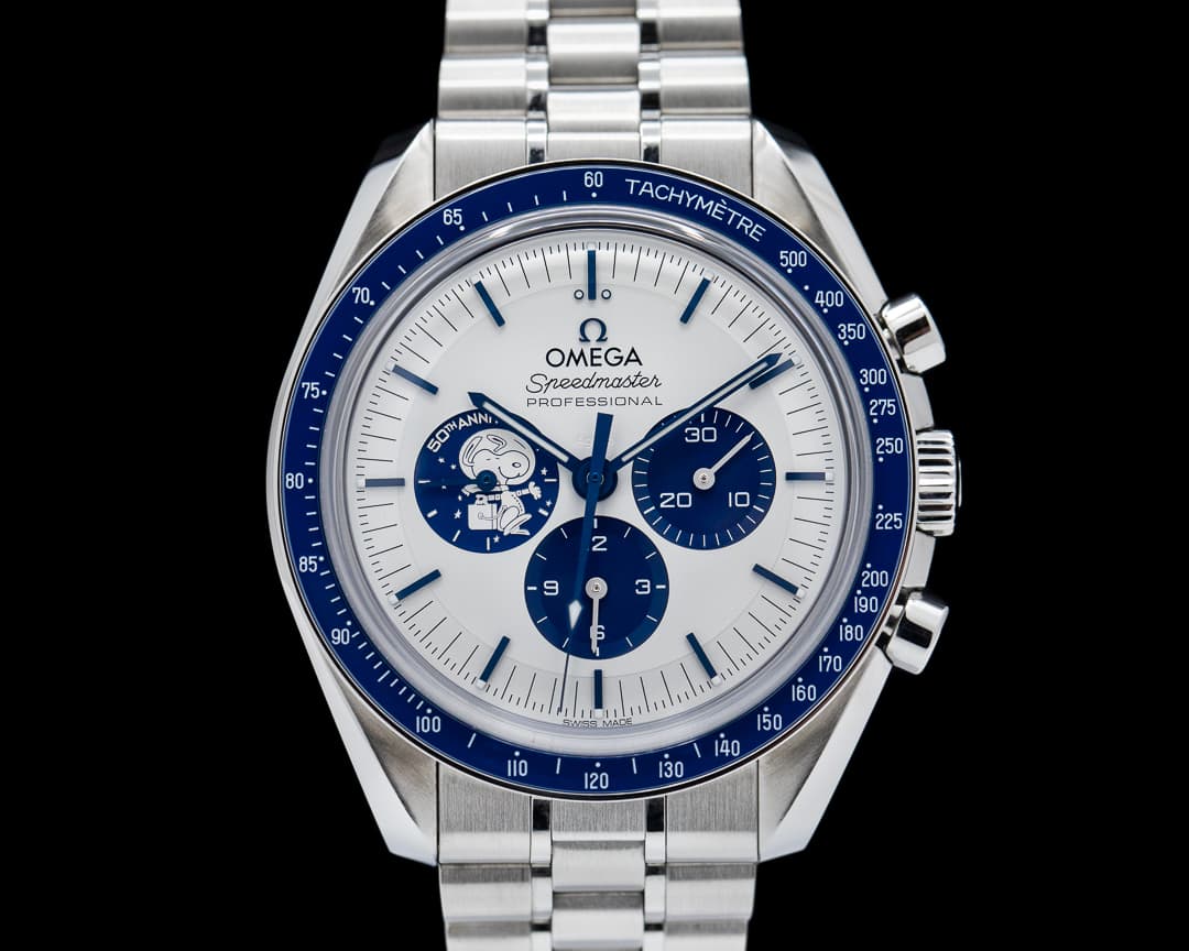 Omega Speedmaster Silver Snoopy Award 50th Anniversary 