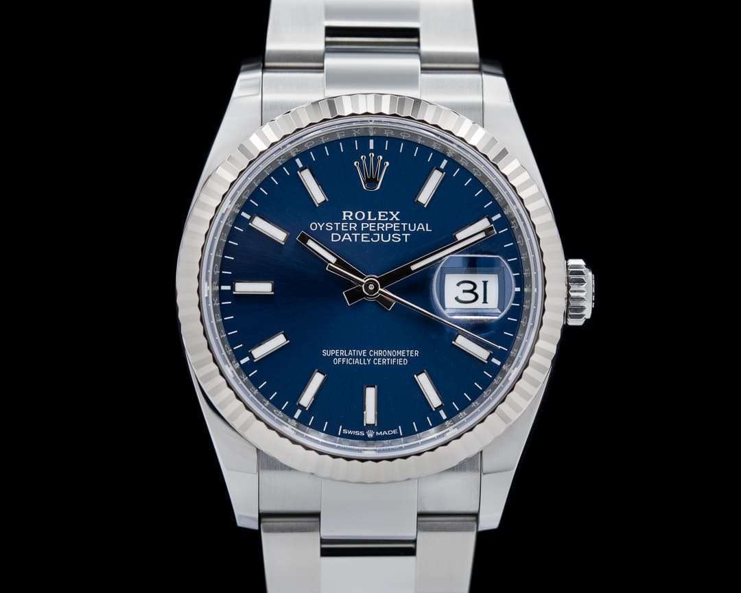 Rolex Datejust Blue Stick Dial / Oyster Bracelet 2023