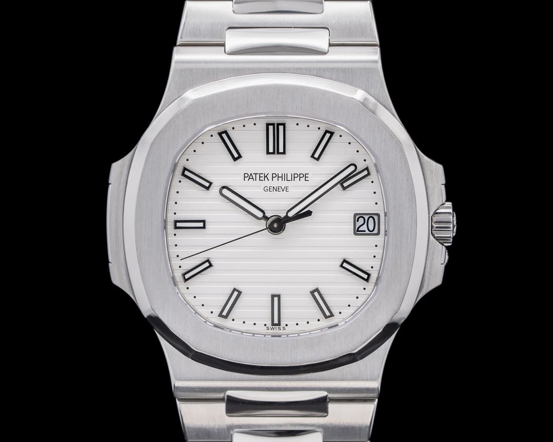 Patek Philippe Jumbo Nautilus 5711 White Dial SS 