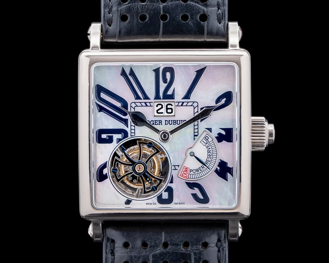 Roger Dubuis Golden Square Tourbillon 40mm Mother of Pearl Dial