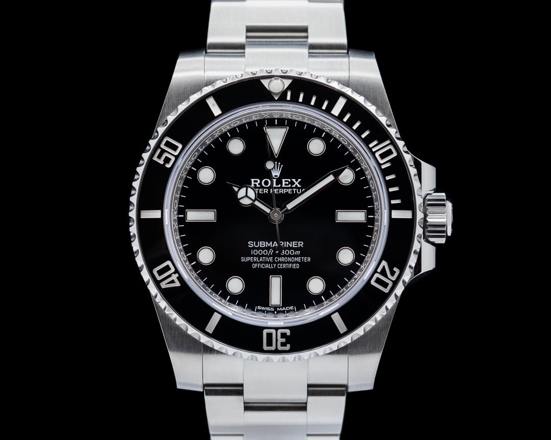 Rolex Submariner 114060 No Date Ceramic Bezel SS 2019