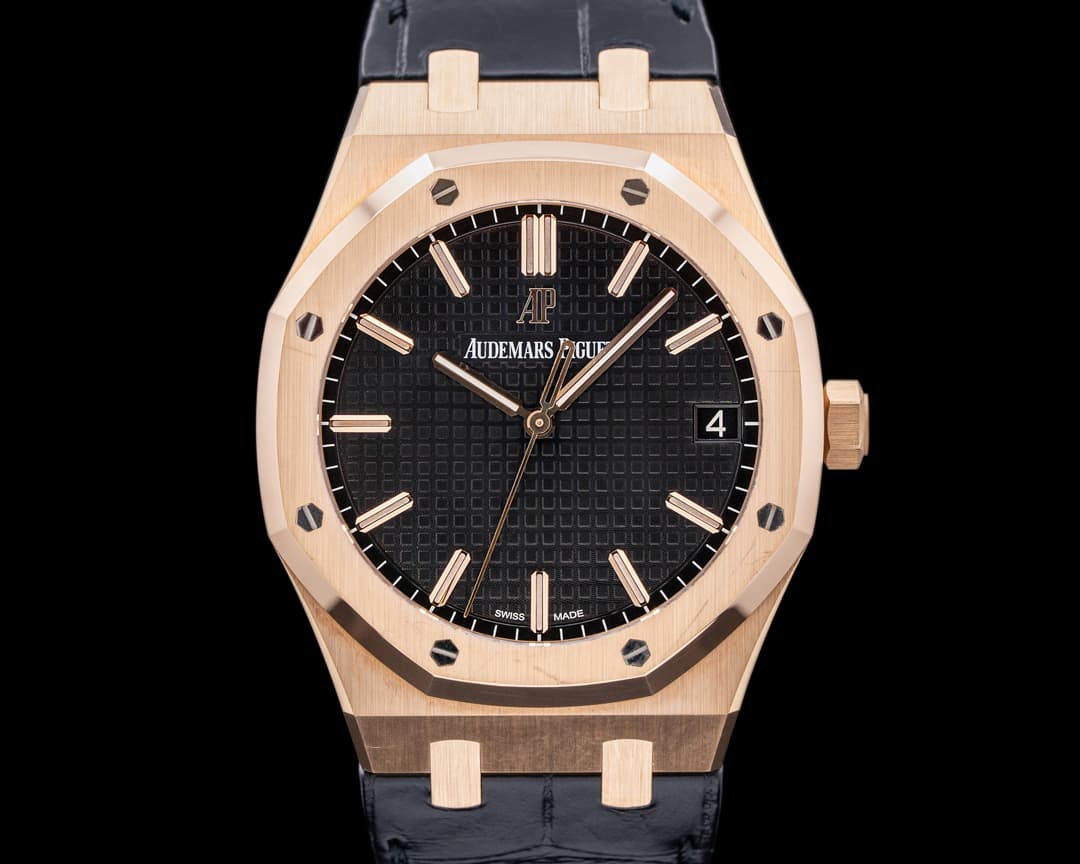 Audemars Piguet Royal Oak Black Dial 15500OR / Black Alligator