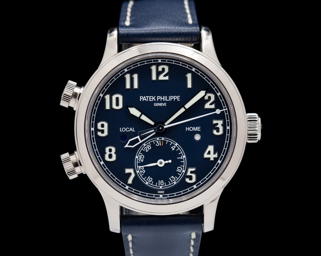 Patek Philippe Mid Size 7234G Calatrava Pilot Travel Time