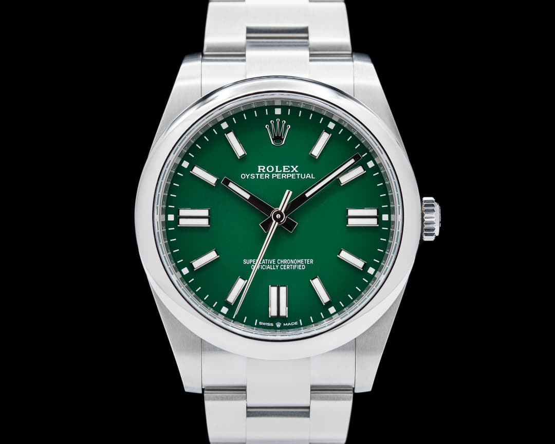 Rolex Oyster Perpetual 124300 41mm SS / Green Dial