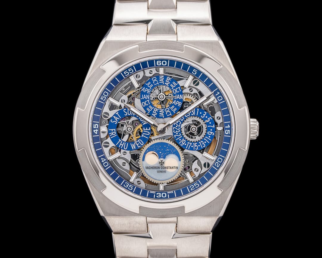 Vacheron Constantin Overseas 4300V Perpetual Calendar Ultra-Thin Skeleton 18k White Gold