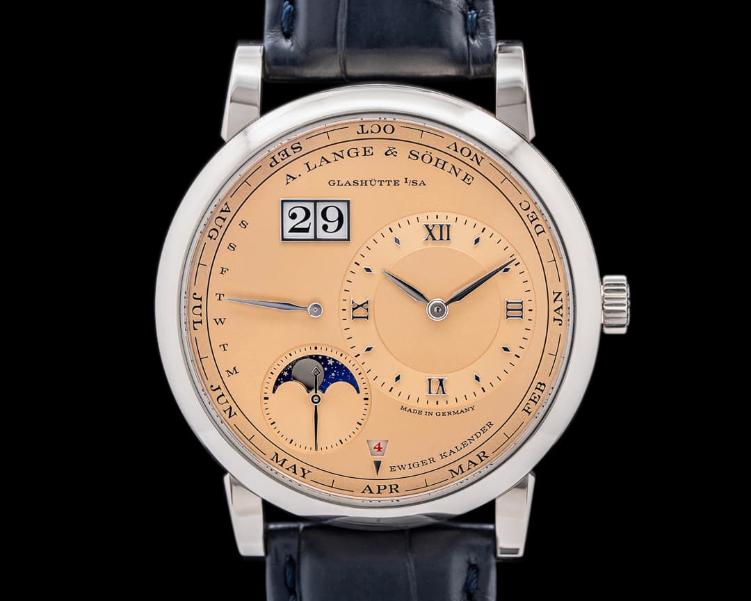 A. Lange and Sohne Lange 1 Perpetual Calendar 345.056E 18k White Gold LIMITED