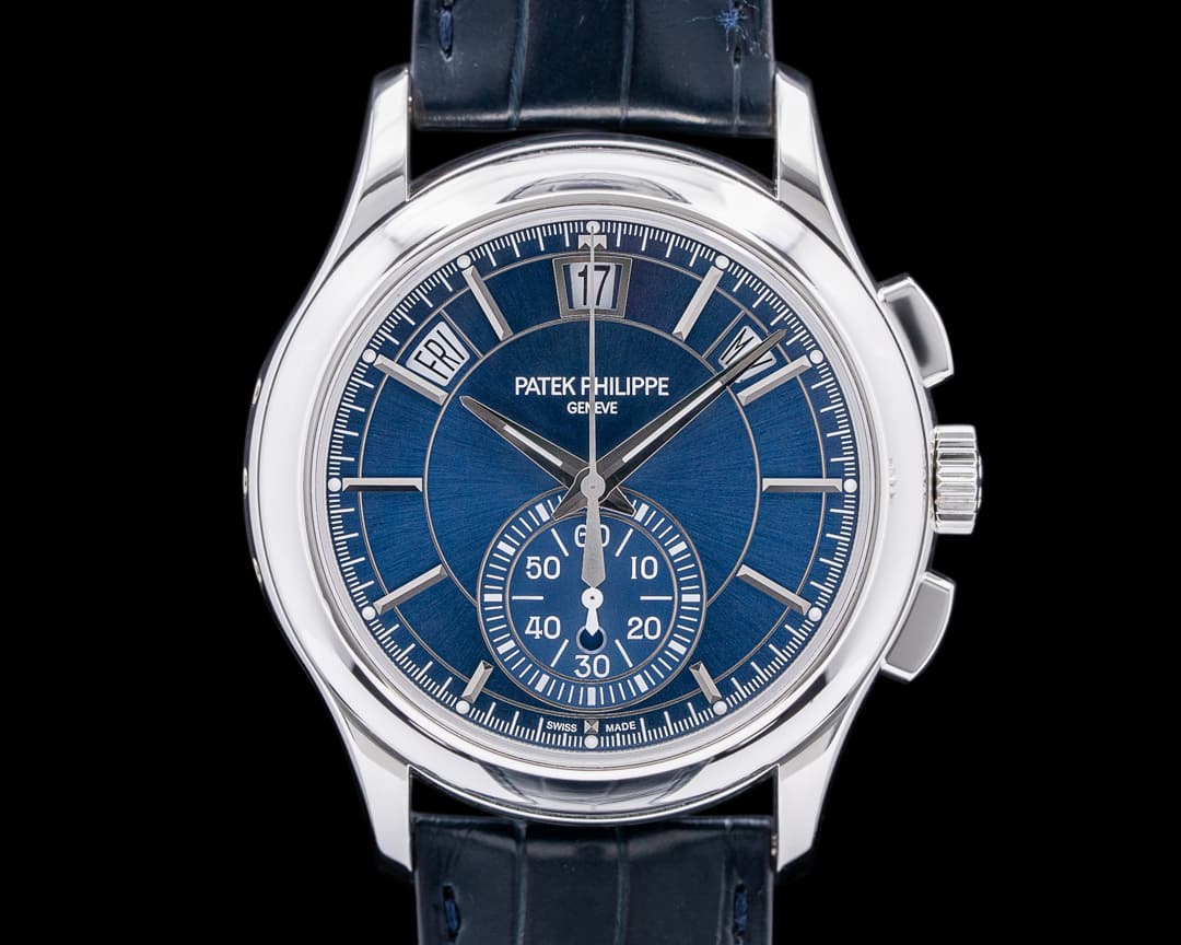 Patek Philippe 5905P Chronograph Annual Calendar PT Blue Dial 