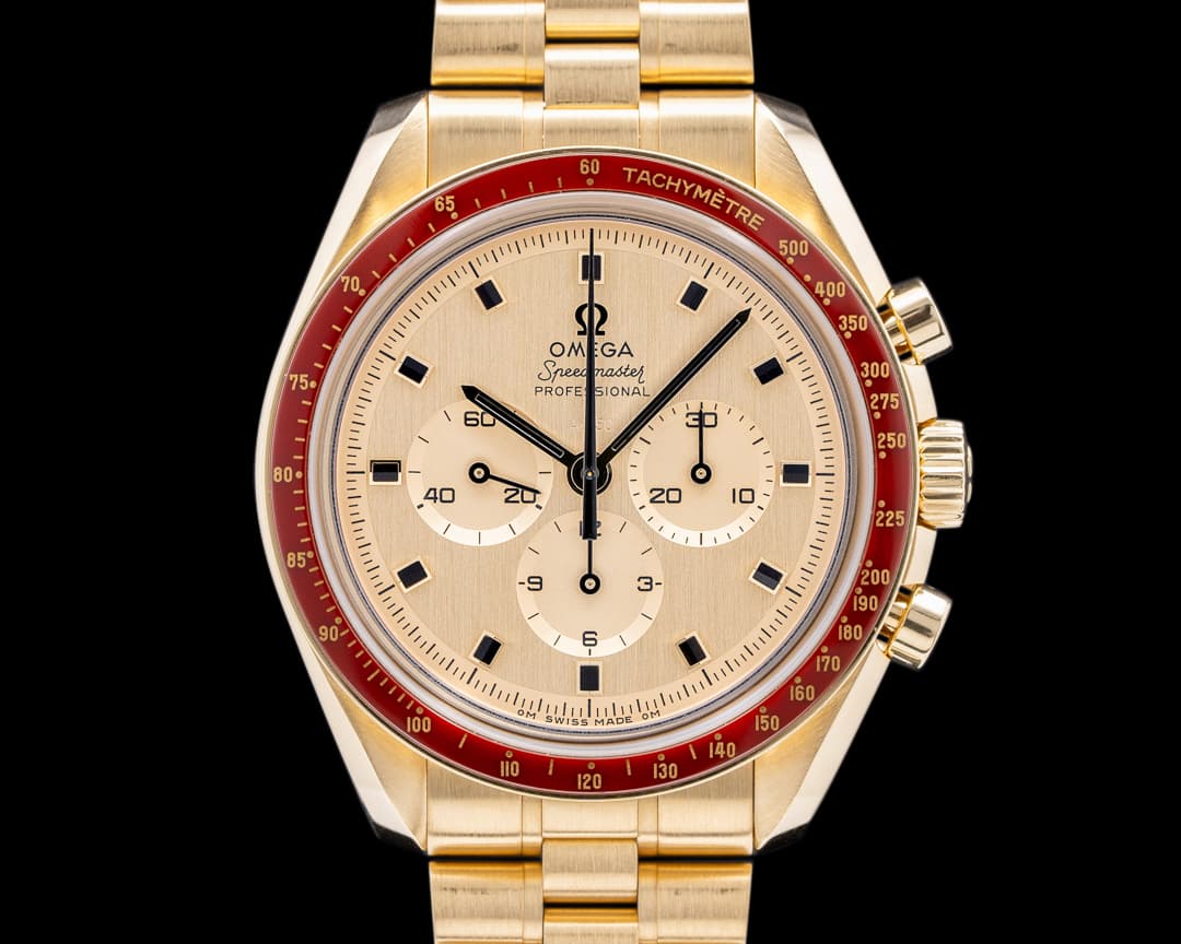 Omega Apollo XI 50th Anniversary Speedmaster 18K Yellow Gold 