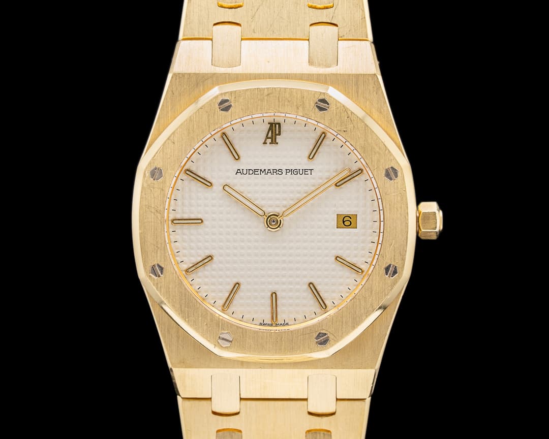 Audemars Piguet Royal Oak White Dial 18K Yellow Gold Quartz