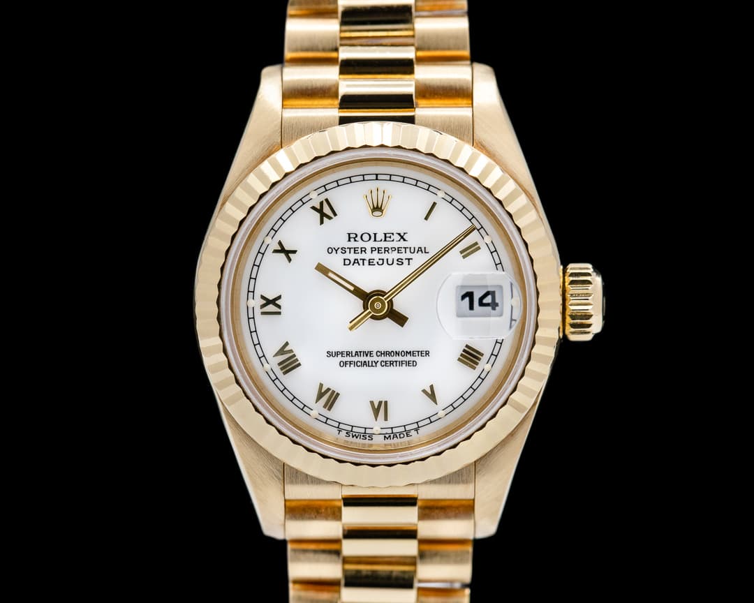 Rolex Lady Datejust President 18k Yellow Gold  