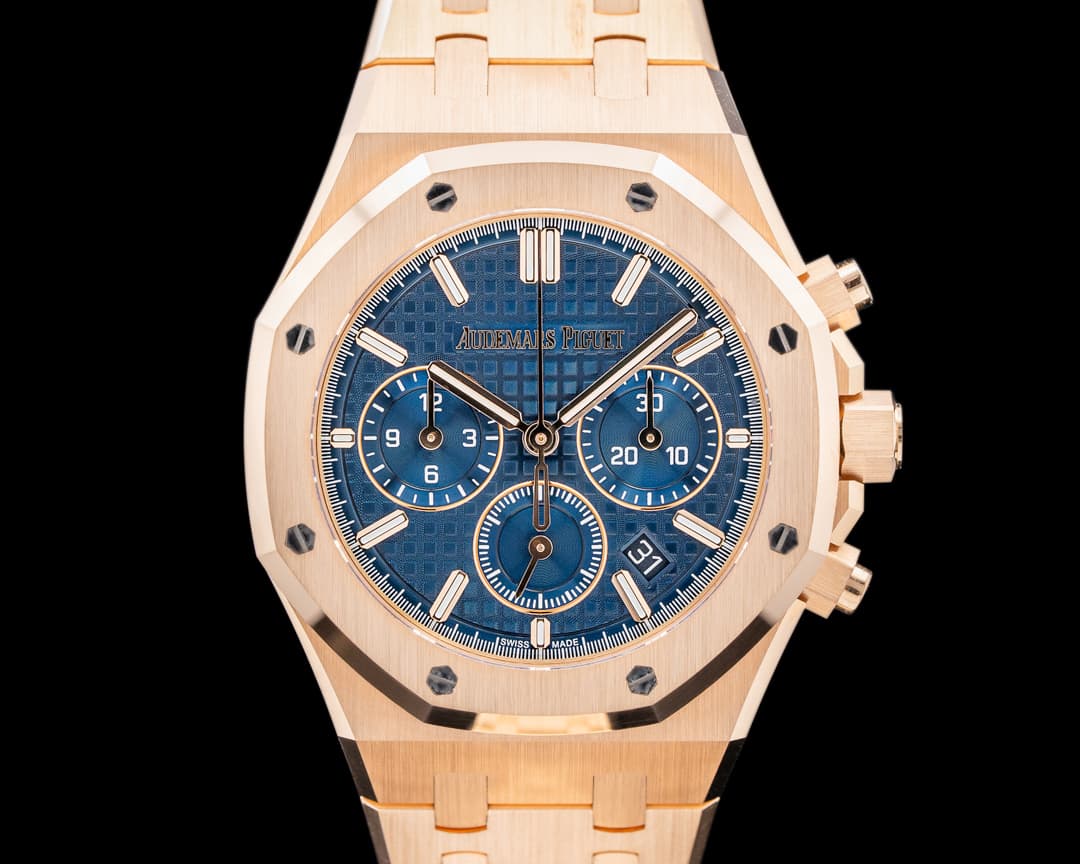 Audemars Piguet Royal Oak 26715OR Chronograph Bleu Nuit Dial RG 38MM 