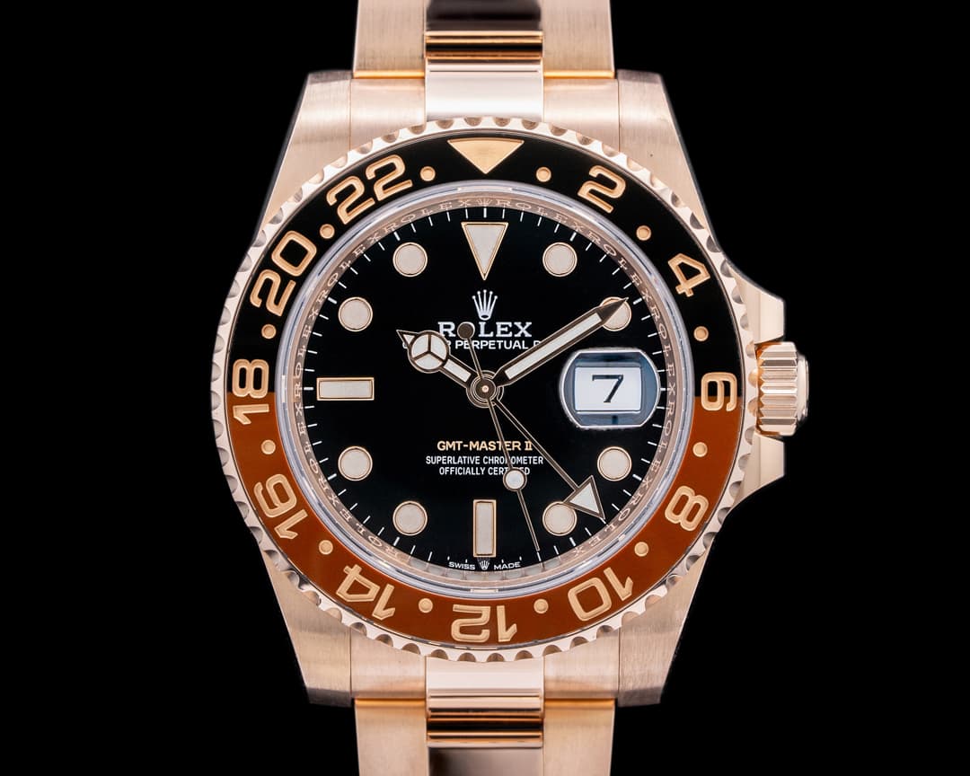 Rolex GMT Master II 126715 18K Everose Ceramic Root Beer