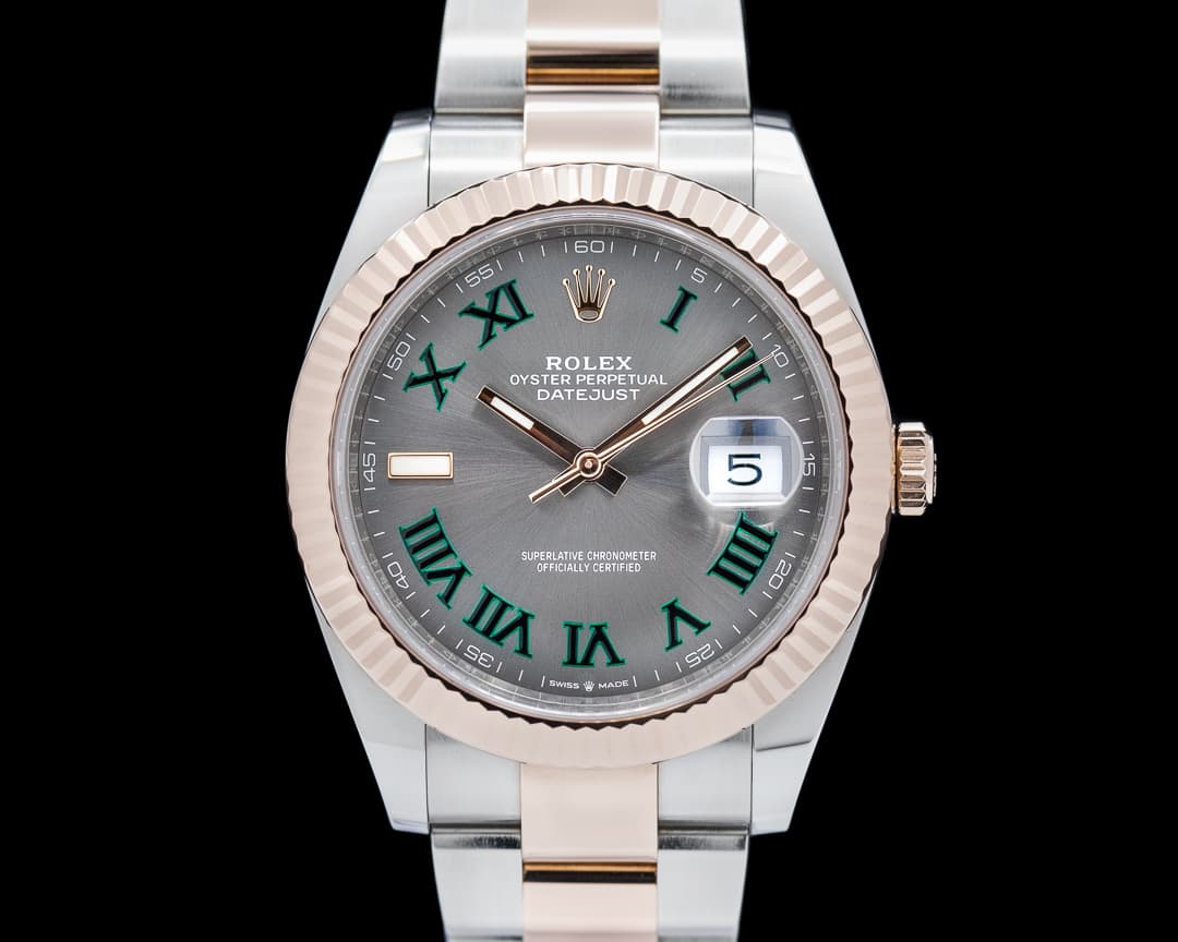 Rolex Datejust 41 "Wimbledon" 18k Everose/SS