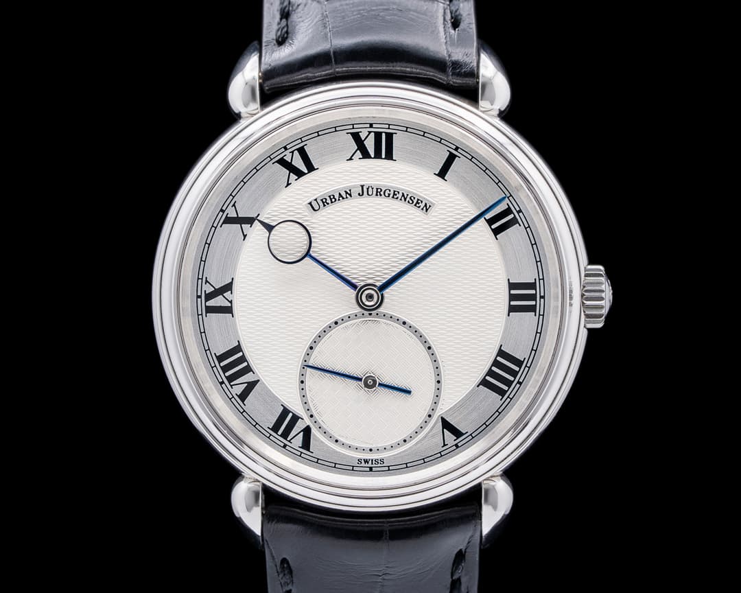 Urban Jurgensen 1142PT Platinum Silver Dial / Roman Numerals